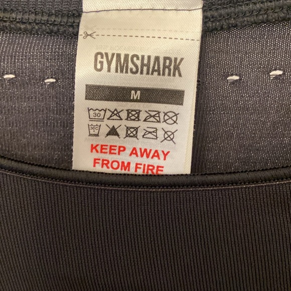 Gymshark Women's Black Crop-top Exercise Training Workout Drawstring Size Medium - Picture 2 of 8